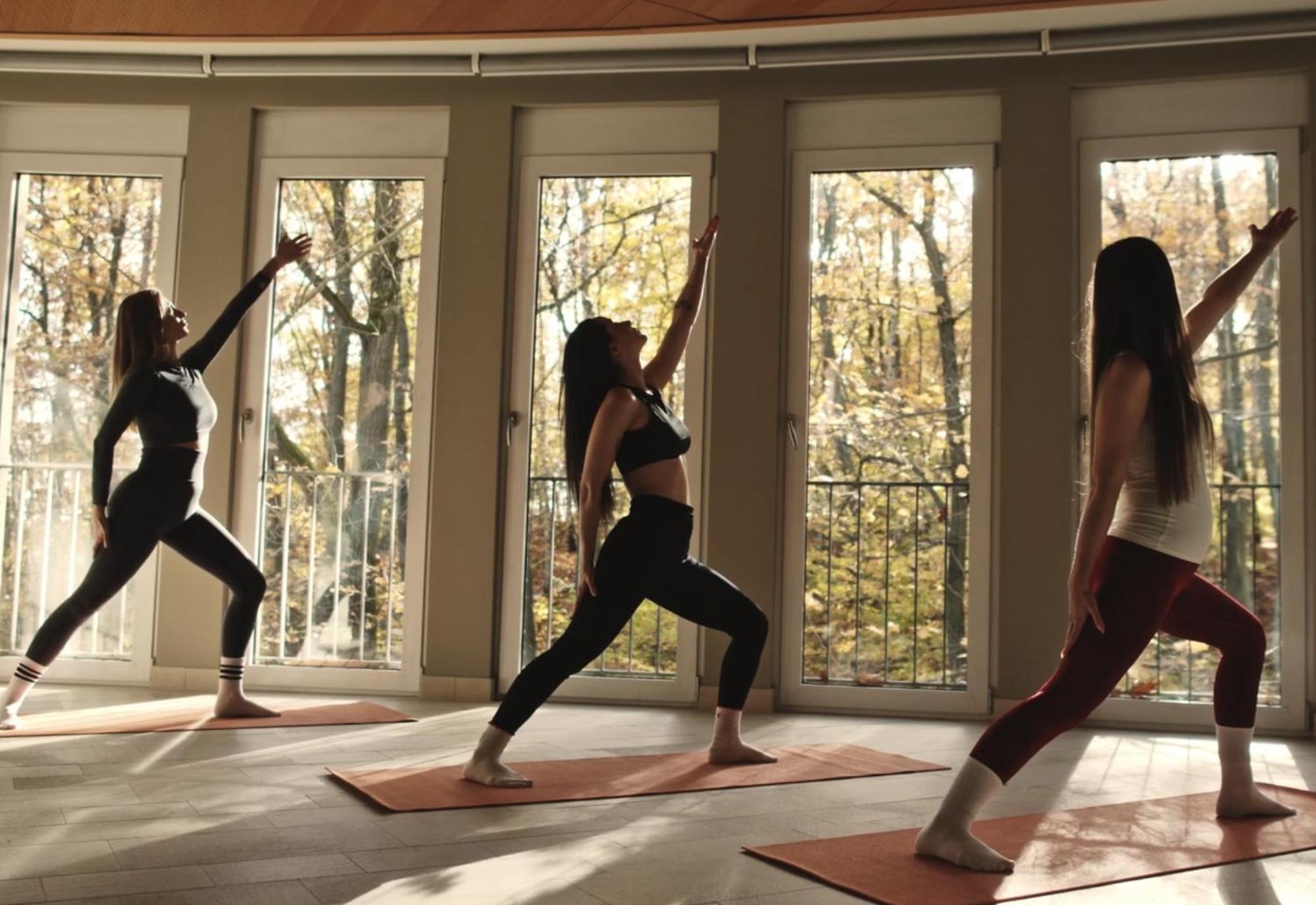 Precise Resort บาดซาโรว์ ภายนอก รูปภาพ A yoga class